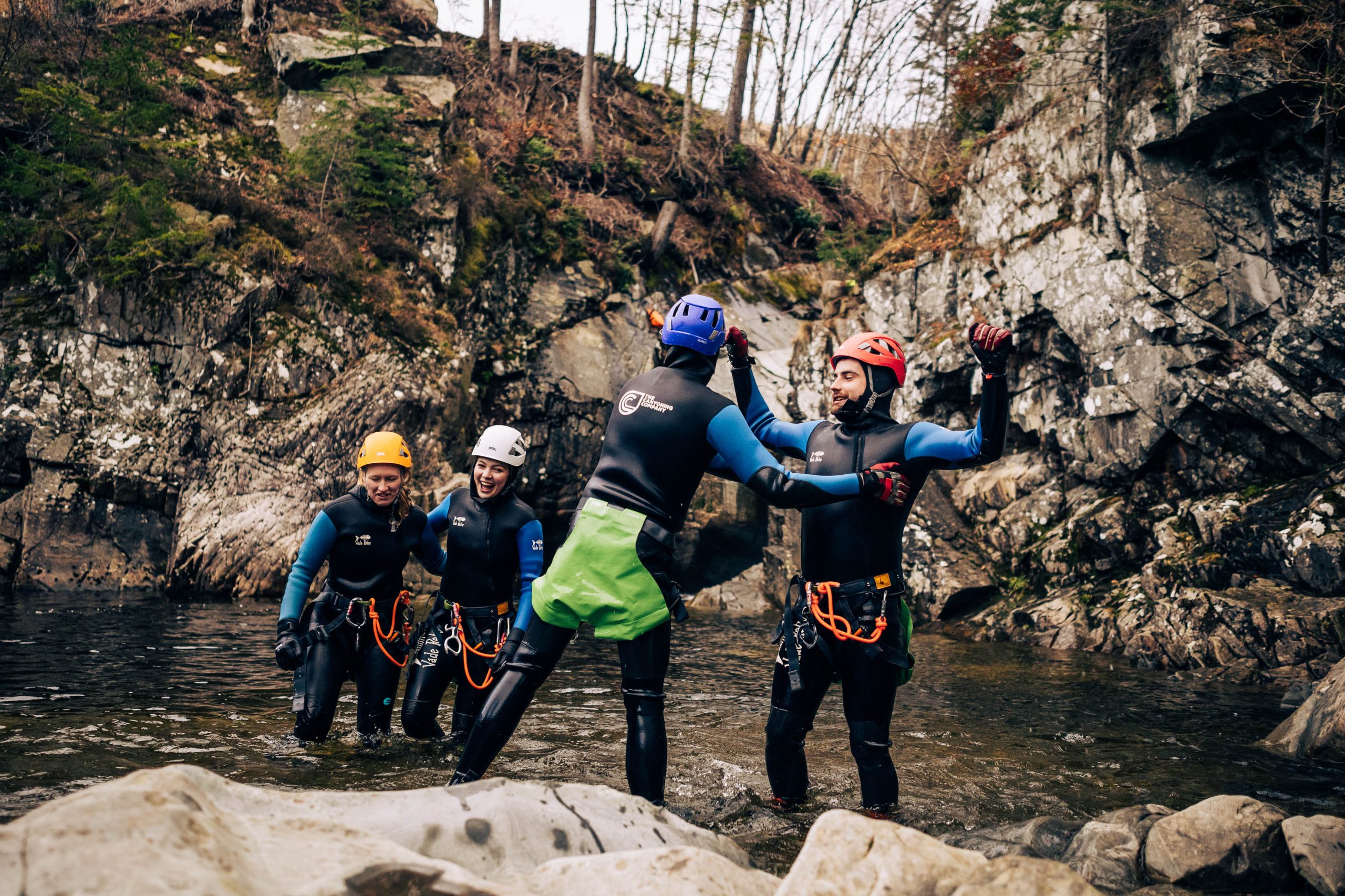 Canyoning, Falls of Bruar, Perthshire