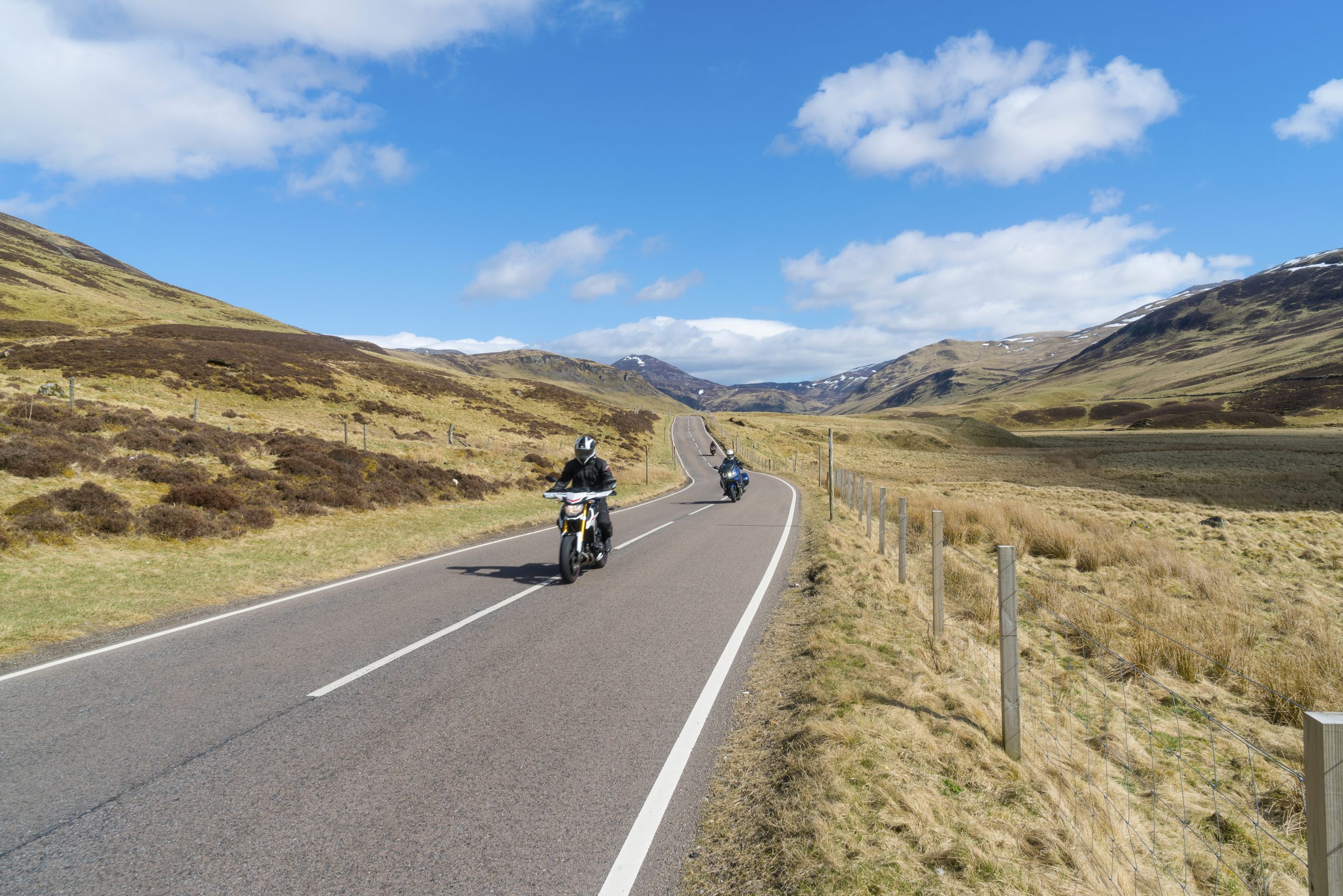 Motorcyclists on the Spittal of Glenshee